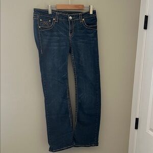 LA Idol USA Bootcut Jeans Women’s Size 11 Dark Wash Embellished